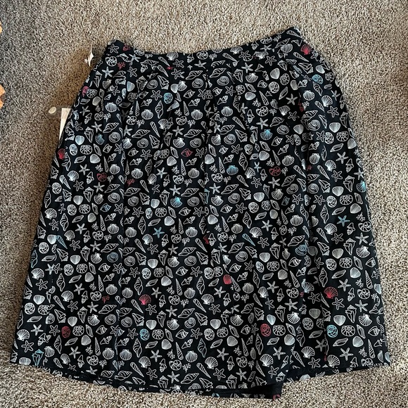 NWT ModCloth Always Turning Heads Pleated Sea Shell Skirt - Picture 5 of 5